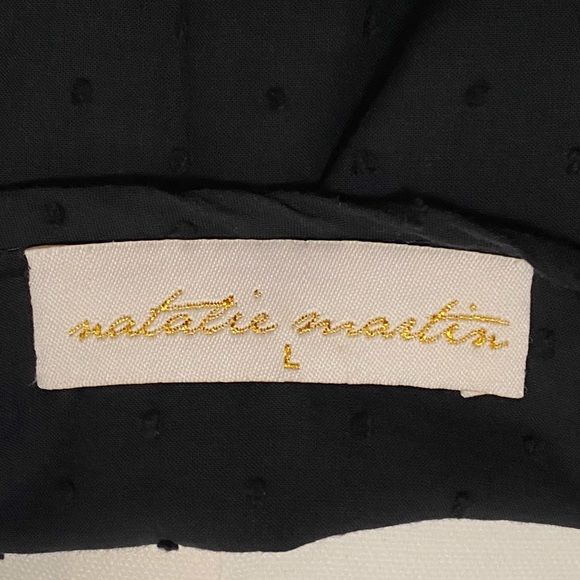 NATALIE MARTIN BLACK COTTON LONG SLEEVE TIERED MAXI DRESS - Picture 9 of 11